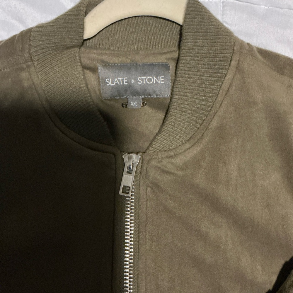 Slate & Stone Olive Bomber Jacket
